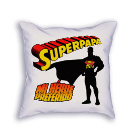 Cojín Superpapá, super héroe favorito