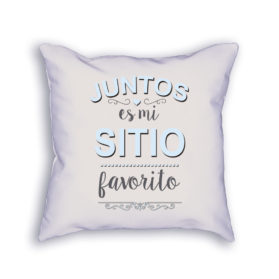 Cojín Juntos es mi lugar favorito