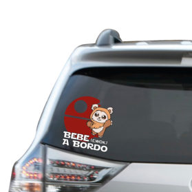 Pegatina Bebé Ewok a Bordo 2
