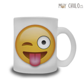 Emoji Taza Guiño con lengua