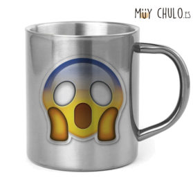 Emoji Taza Asustado