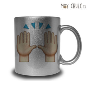 Emoji Taza Manos arriba