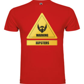 amiseta Warning Hipsters