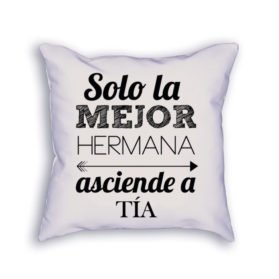 Cojín solo la mejor hermana