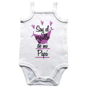 Body de tirantes Soy el orgullo de papá
