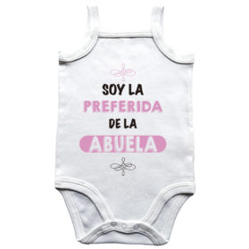 Body de tirantes Soy la preferida de la abuela