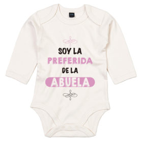 Body de manga larga Soy la preferida de la abuela