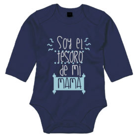 Body manga larga Soy el tesoro de mamá