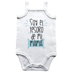 Body de tirantes Soy el tesoro de mamá